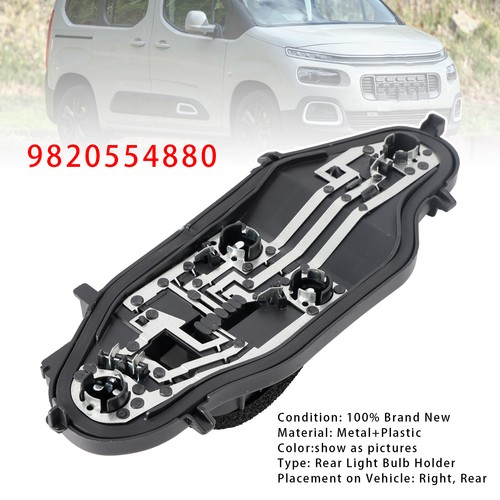 Right rear light bulb - rear, holder