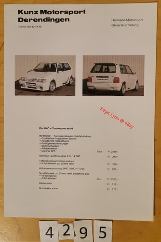 Hormann motorsport fiat uno - motorsport,