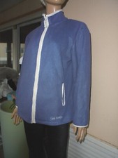 CARDIGAN VESTE GILET POLAIRE ZIPPE BLEU  T M/L 42/44