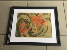 estampe japonaise Carpe KOI