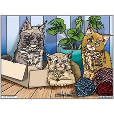 Coloriage - Chatons - Tableau