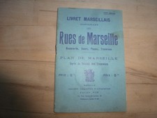 Lot 4 Guides anciens Plan POL 1945 Tramways Tourisme à MARSEILLE