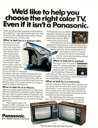 1976 print panasonic - 1976, color