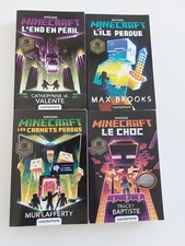 Lot de 4 livres Minecraft