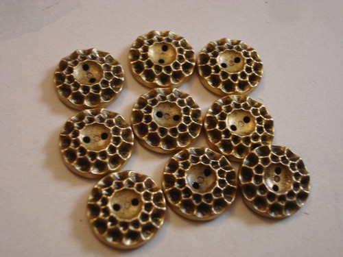 Mercerie ancienne bouton dore - mercerie,