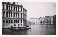 ANCIENNE PHOTOGRAPHIE 1938 TOURISTIQUE ITALIE VENISE LES CANAUX ET LES GONDOLES