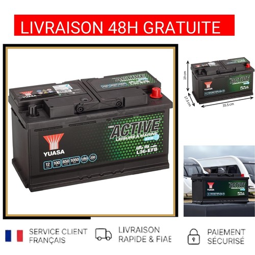 Batterie loisirs yuasa l36 efb - batterie,