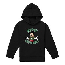 Disney - Sweat à capuche motif Mickey Mouse motif/style pull de Noël - Enfant