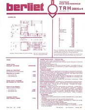 BERLIET / TRACTEUR TRH 350 6 X