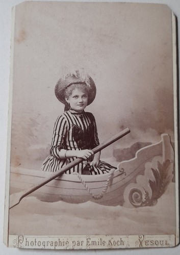 Cdv photomontage jeune - jeune, femme