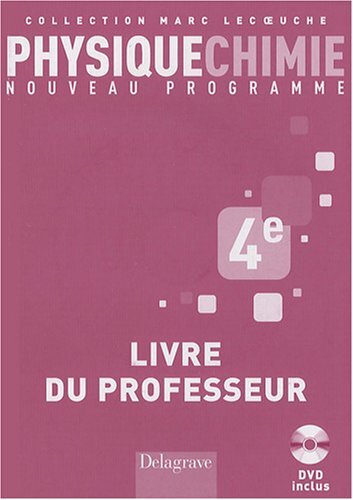 Physique chimie livre - 4e,