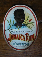 étiquette ancienne rhum 