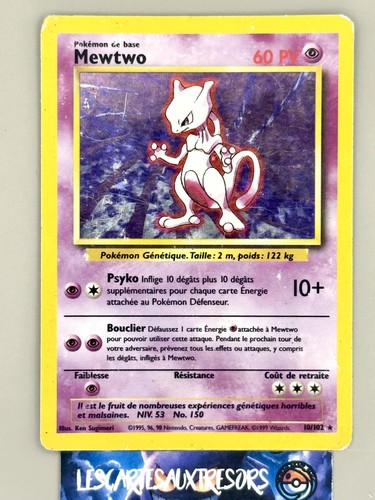 Carte pokémon mewtwo - carte,
