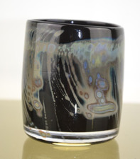 VASE POT VERRE Signé PIERRE