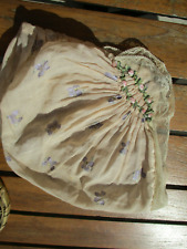 Bonnet de nuit femme ancien 1920 coton imprimé