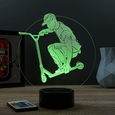 Lampe illusion 3D Sport Trottinette