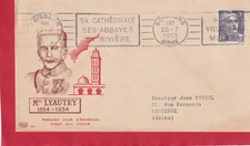 ENVELOPPE  1er JOUR FDC 1953 MONACO  FLAMME