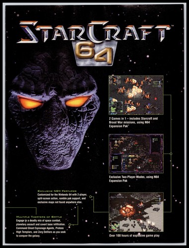 1999 starcraft nintendo 64 - 1999,