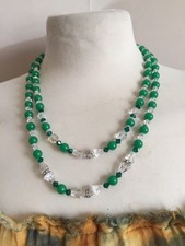 Collier double rangs perles de