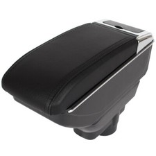 Accoudoir Central Cuir Noir Complet pour Opel Corsa D à Partir De 2006-2014