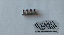 Phares 3 mm ROUGE clôture chromée 1:32 1:24 1:43 kit de fente en résine à gra...