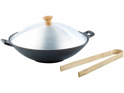 Wok fonte diamètre 30 cm - fonte,