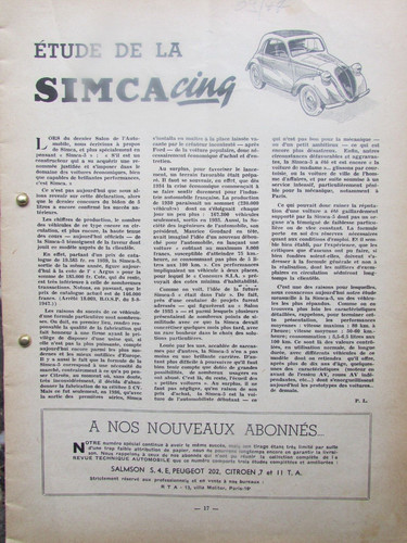 Simca revue technique - simca,