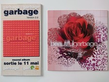 GARBAGE LOT OF 2 RARE FRENCH PROMO MEDIA PLAN & DISPLAY Beautiful Version 2.0