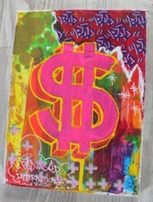 Street art-Urban art-Pop art/peinture acrylique sur canvas signé BAD CED