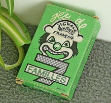 JEU DE CARTES 7 FAMILLES LES SIGNAUX PANNEAUX ROUTIERS MIKADO ANCIEN ANNÉE 60 70