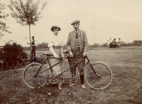 Homme femme un vélo - homme,,