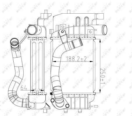 Radiateur air intercooler - radiateur, d'air