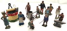 lot figurine personnage ferme plomb Britains Quiralu  puit fermier lait enclume