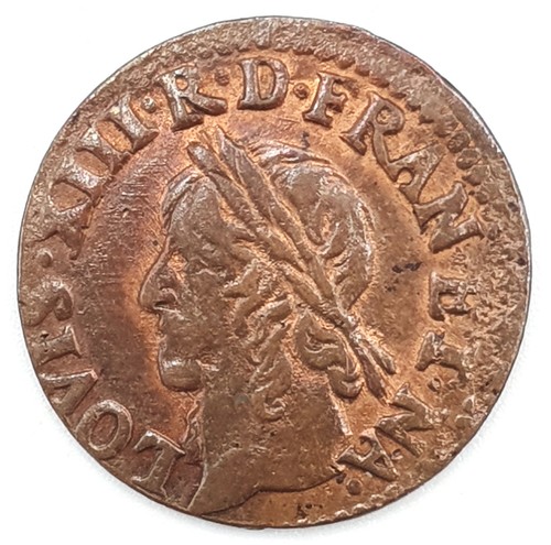 Monnaie louis xiii - (cuivre),
