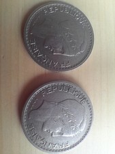 2 Pièces de monnaie 10 Francs Turin 1948/1949/ République Française