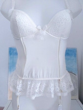 ETAM NEUF magnifique Guêpière Bustier Porte Jartelle 90B idéale mariée