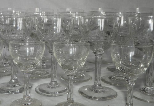 Verres pied assortiment - verres, à