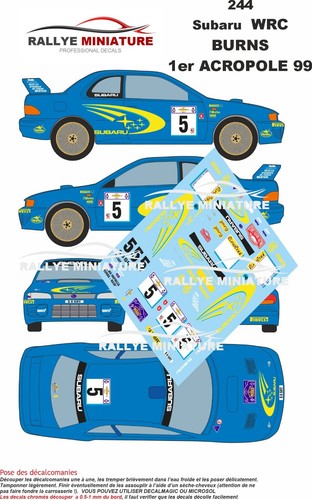 Decals ref 0244 subaru - decals, 1/32