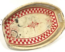 Ancienne corbeille a pain en tole peinte LUSTUCRU