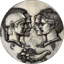 France, Médaille, Ordre National des Experts-Comptables, 1987, Argent, Dropsy