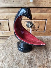 Pied De Lampe Vintage Rouge Et