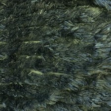 Super Luxe Tissu En Fourrure Synthétique HI LO NOIR Volants