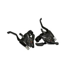 Levier/manette vtt 3x8v noir alu pour frein v-brake compatible shimano 2016