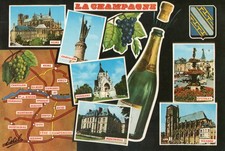 Carte postale MARNE - 51 - LA CHAMPAGNE - REIMS - EPERNAY - Ecrite - Bon état