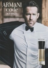 Publicité papier - advertising paper- Armani Code Absolu de Giorgio Armani 