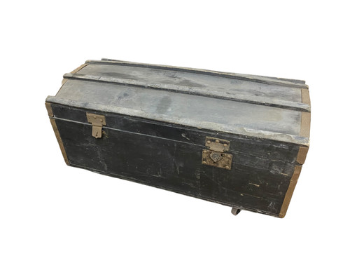 Ancien coffre malle bois - ancien, de