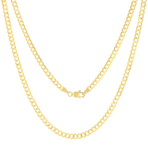 14k jaune 4mm solide - or,