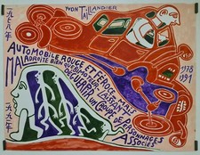 Taillandier Yvon Automobile rouge et féroce mais maladroite bien que bimoteur