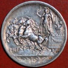 1917 Italy 2 Lire Vittorio