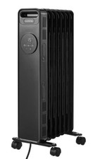 Radiateur électrique bain huile Mobile 1500W Thermostat électronique Télécom